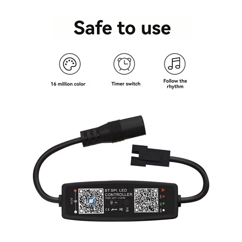 HFES WS2812B コントローラリモコン Bluetooth 音楽アプリ制御ピクセル LED ストリップライト SK6812 WS2811 WS2812