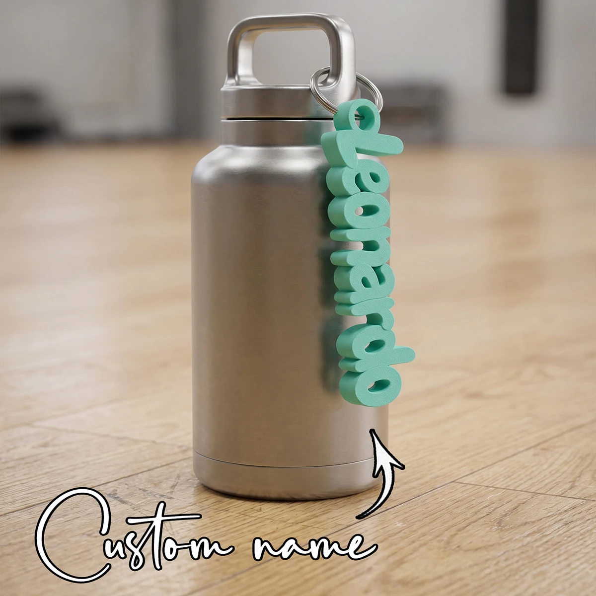 Personalized 3D Custom Name Keychain, Unique Birthday & Back to School Gift, Custom Luggage Name Tag, Fashion Christmas Present