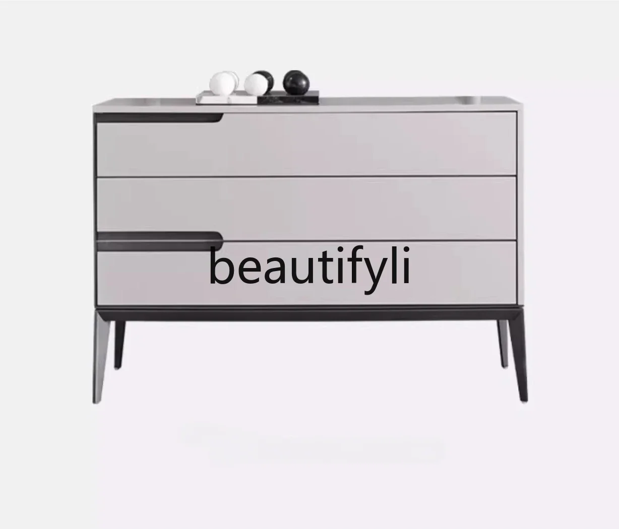 

G Итальянский светлый роскошный дизайнерский шкаф с тремя ведрами из цельного дерева, современный простой боковой шкаф для ресторана на вилле