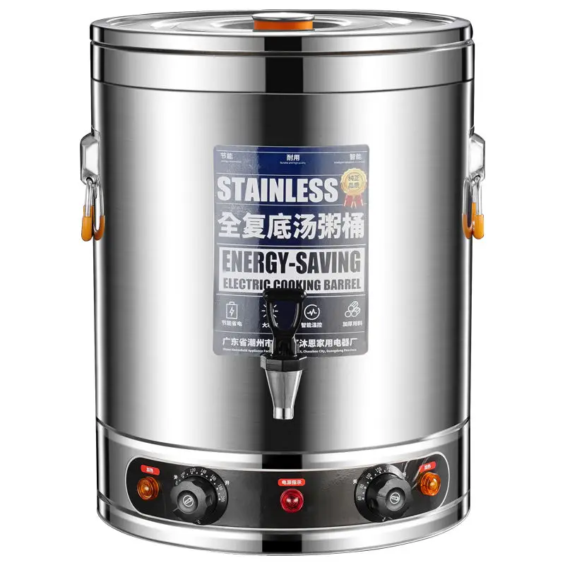 Elektrische Heizung, kommerzieller Suppeimer, großes Fassungsvermögen, Wärmeerhaltung, Brei, Kocheimer, Suppentopf, Suppeimer