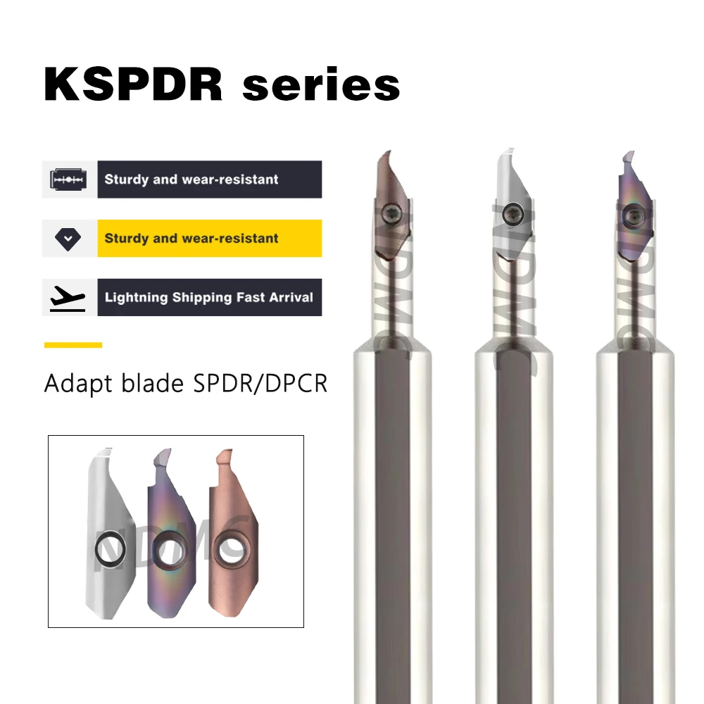 

CNC Lathe KSPDR Inner Hole End Face Grooves Cutter With SPDR200DM10 Small Diameter Large Depth End Face Groove Cutter Bar Blades