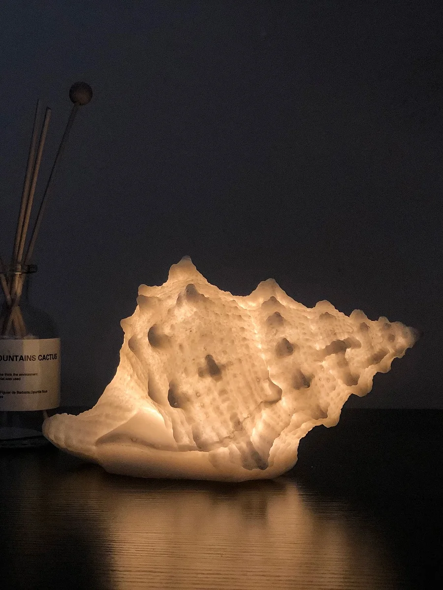 Nordic Conch Shell Light Automatic Night Light Bedroom Practical Birthday Gift