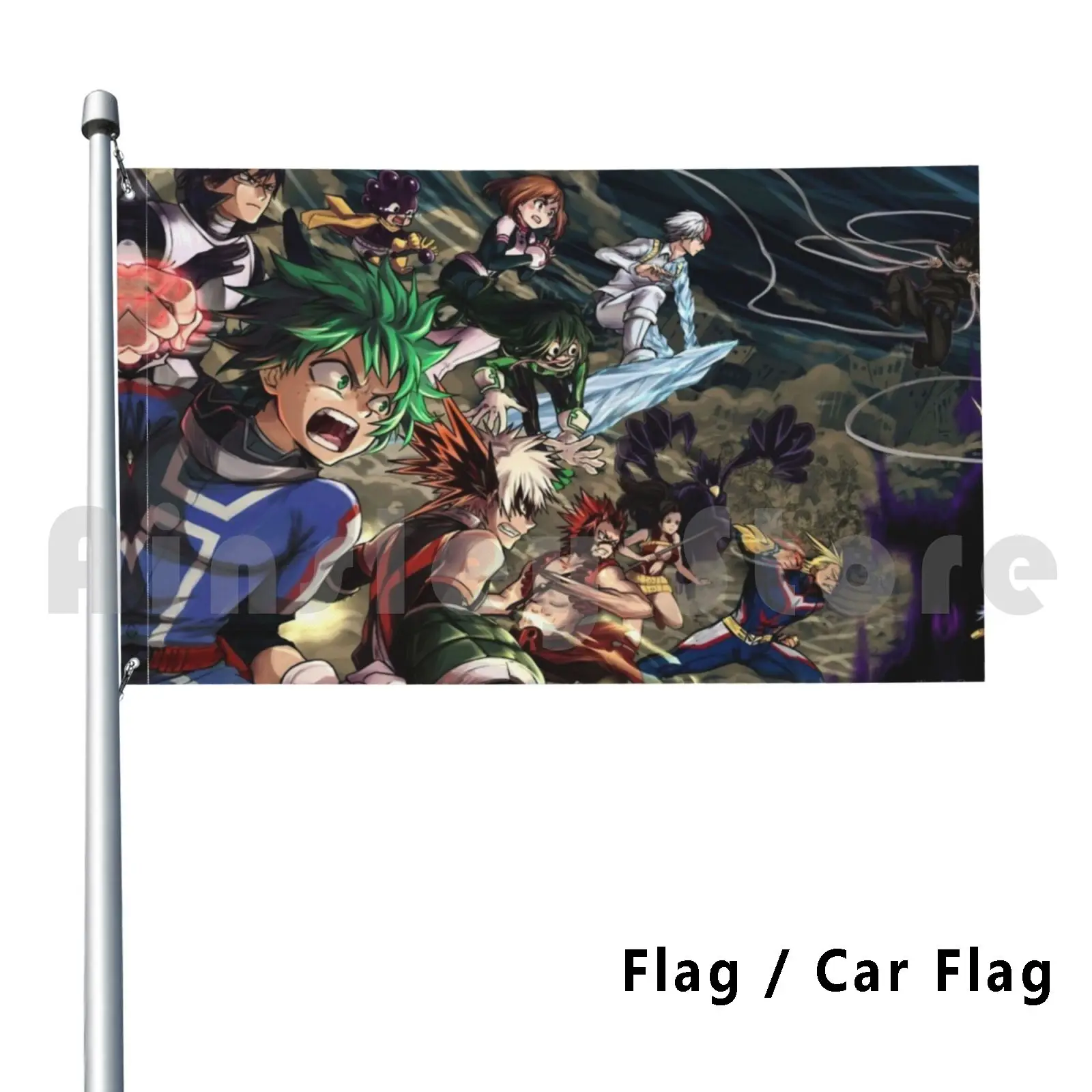 Boku No Hero Academia Bandera Coche Bandera Divertida Boku No Hero Academia Anime Waifu Hot Top Japón Kawaii
