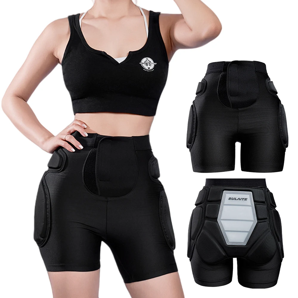 

Protective Padded Shorts Adjustable Ski Anti-Fall Pants Breathable Skiing Hip Protection Shorts for Snowboarding Skating