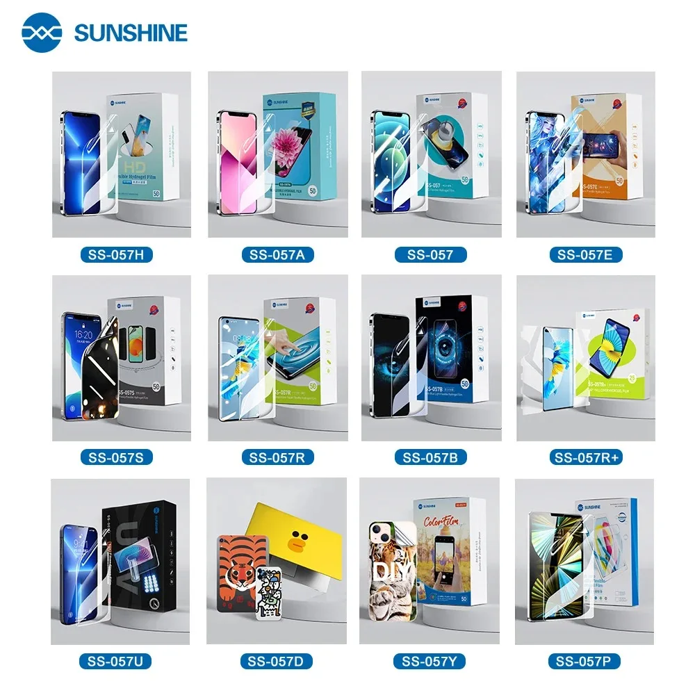 

50PCS Sunshine SS-057 Series EPU TPU HD PRIVACY MATTE Flexible Hydrogel Film Cell Phone Screen Protective Film Screen Protector