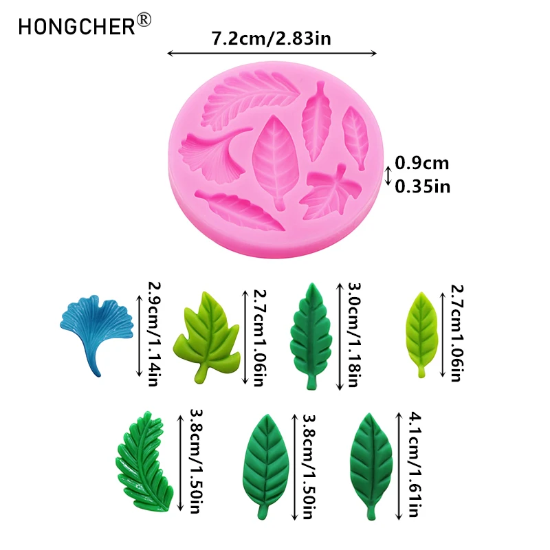 Leaf, Maple Leaf and Rose Silicone Moulds; Chocolate and Fondant Moulds; DIY Leaf and Flower Accessories; Resin Moulds