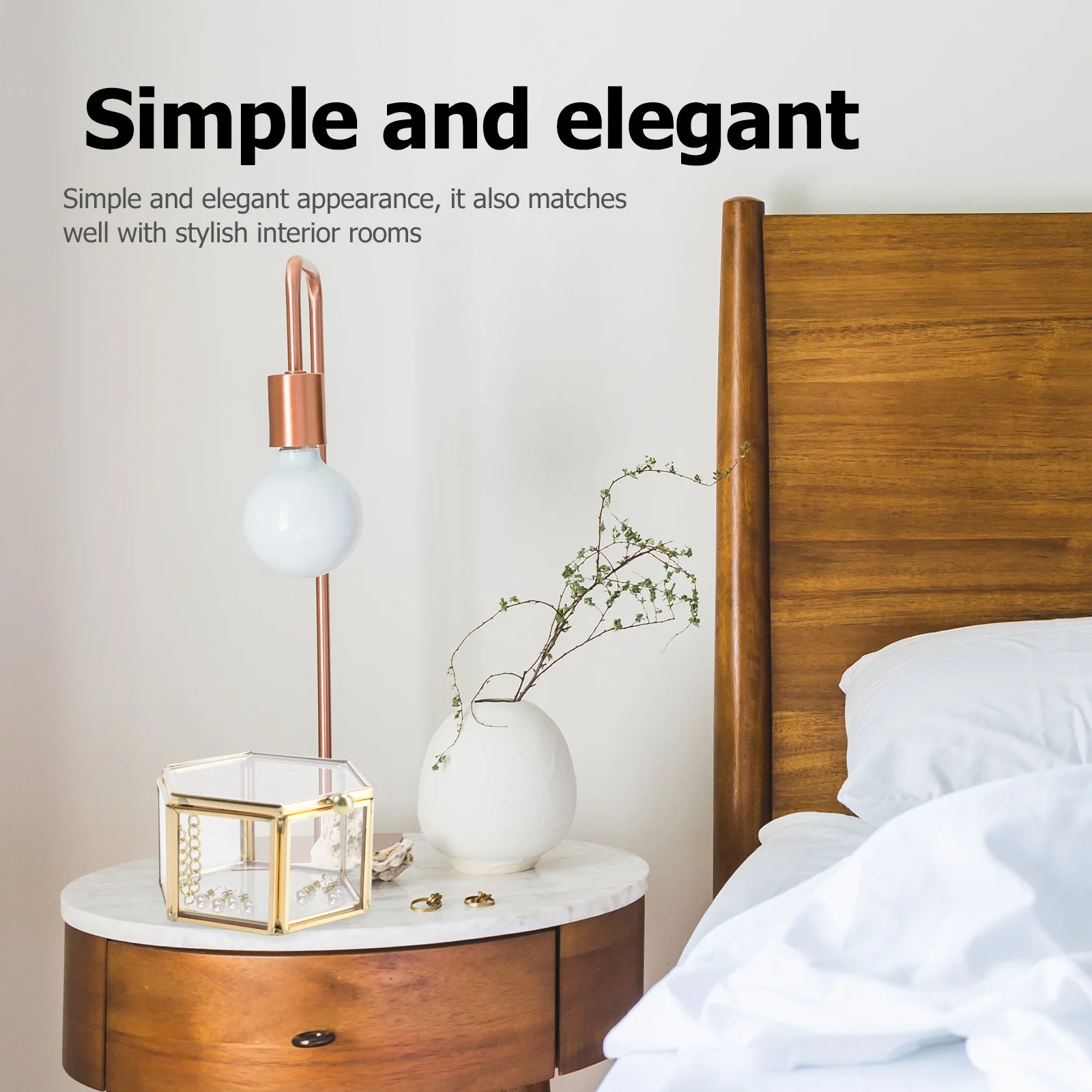 

1Pcs Geometric Glass Ring Jewelry -Sided Flip-Top Mini Storage Organizer Compact Display Case for Rings Earrings