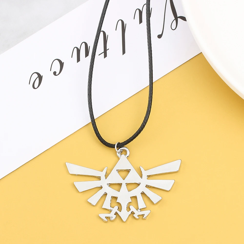 Modische Anime-Spiel-Logo-Halskette, Einfacher Cosplay-Anhänger, Punk-Schmuck, Persönliches Accessoire für Männer – Detail 4