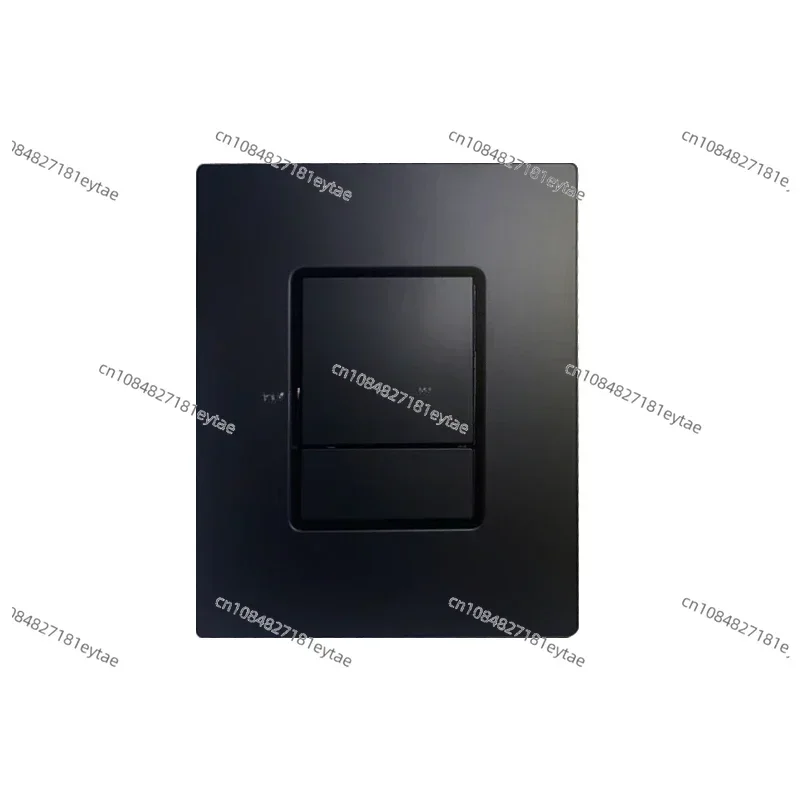 Wall Mounted ABS Plastic Dual Flush Plate Push Panel Button Matte Black 38732 Skate Plate