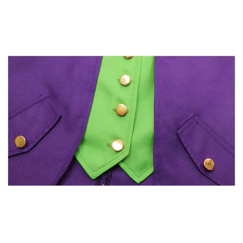 Joker Cosplay Costume para Crianças, Fantasia, Halloween, Carnaval, Roupa de Festa, Fantasia, Roupas, Filme, Cavaleiro das Trevas, Super Vilão, Meninos