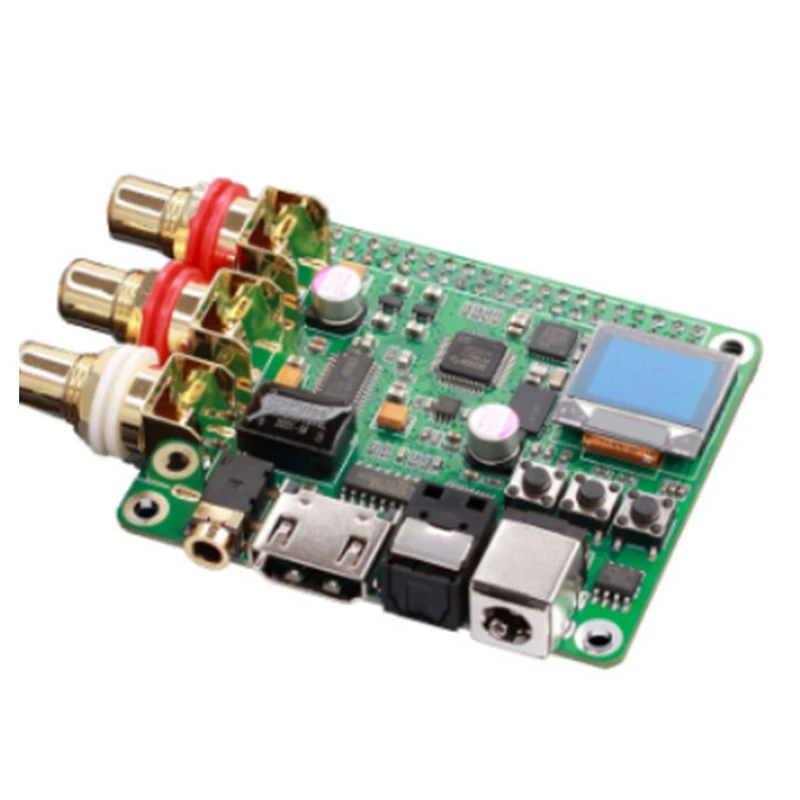 1 Piece Supports Coaxial Fiber I2S OUT Audio Decoder Board For Raspberry Pi 3B 3B+ 4B