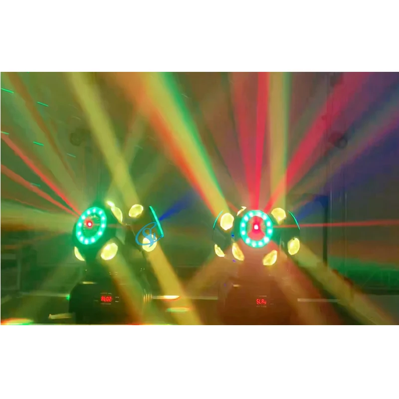 Stage Party Three Heads LED RGBW 180W Beam Laser Dj Disco Light DMX Sound Control Bar Blub Festival Dekoracyjne światło