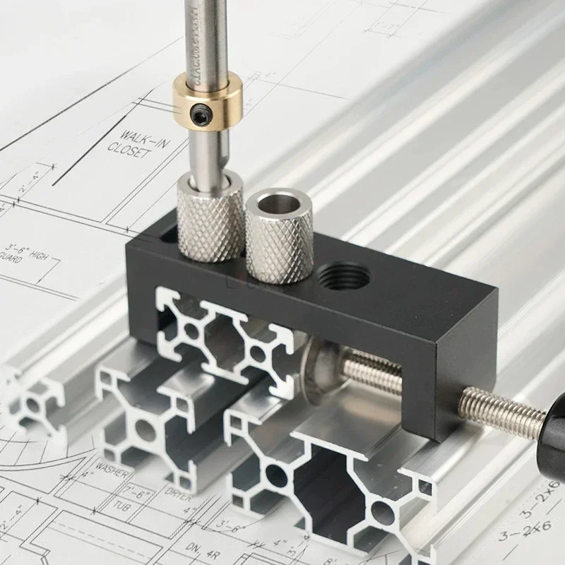 Aluminum Profile Drilling Jig For 20/30/40 Series - Universal DIY Tool For Accurate Hole Punching And Countersinking Guide Tools