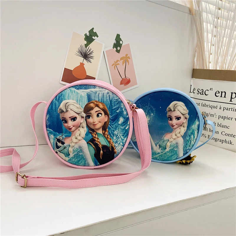 Disney Frozen 2 Anna Elsa Backpack Cartoon Waterproof Pu Bags Messenger Bag Shoulder Bag Baby Girl Schoolbag For Girls Children