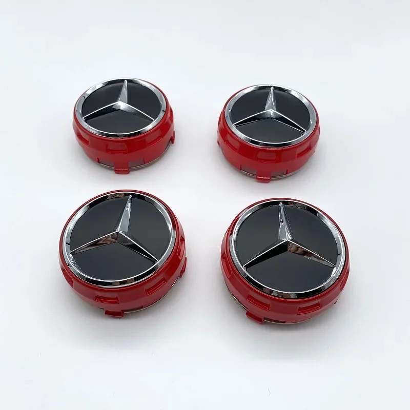 4pcs 75mm Auto Rad Mittel naben kappen Abdeckung für Mercedes Benz B/C/E/S Klasse A Klasse C200L Glc Glk Cla W166 W163 W221