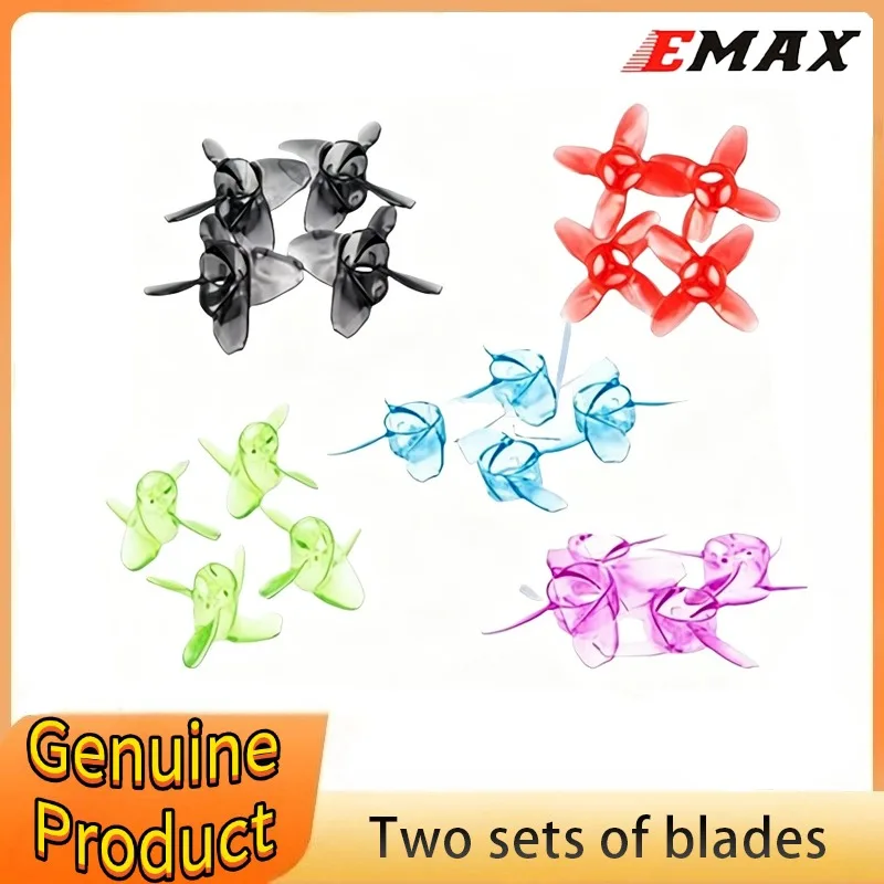 

2Pairs EMAX Avan Tinyhawk TH Turtlemode Propeller 2CW+2CCW 4-Paddle 40mm Props for Indoor Flying 08025 Motor
