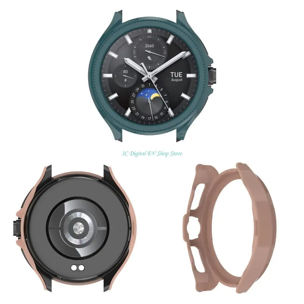 E74D Half-Coverage Watch Frame Bumper Shell for Watch 2 Cover Dustproof Housing Smartwatch Accessories Hollow Case