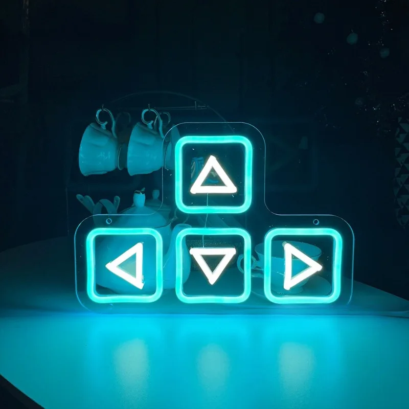 Keyboard Neon Signs Keyboard Personalized Night Lights Suitable for Game Room Wall Decorations, Gifts for Boys