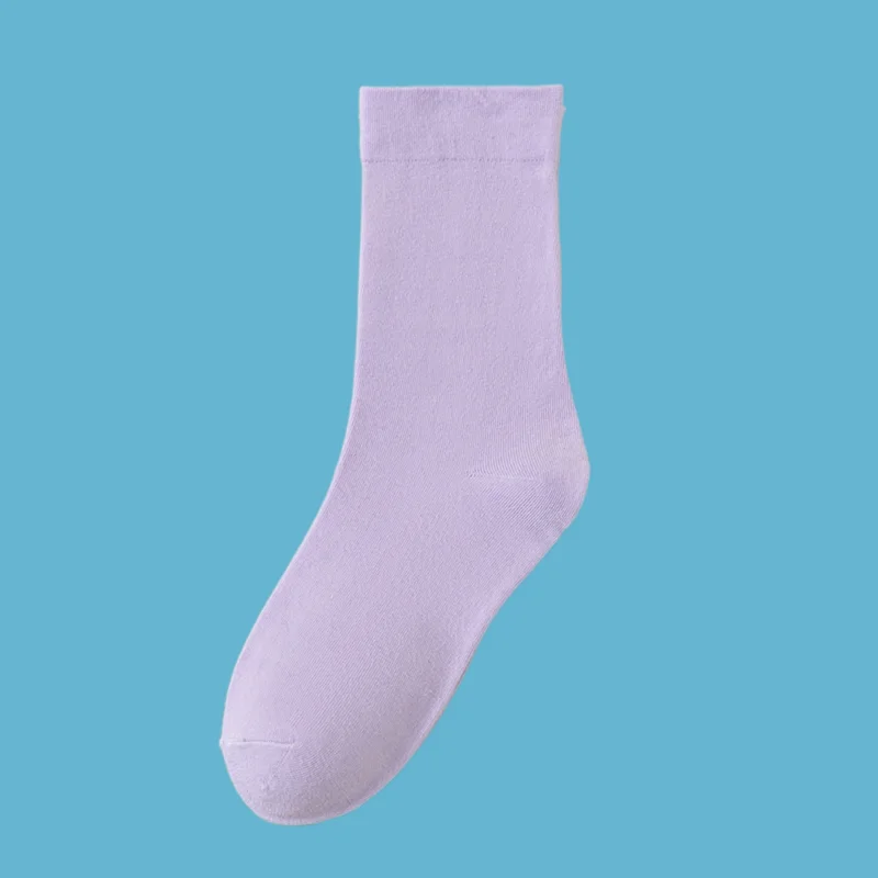 Calcetines cortos de algodón para mujer, medias finas absorbentes del sudor, transpirables, de tubo medio, de alta calidad, a la moda, 2/5 pares, novedad de verano, 2024