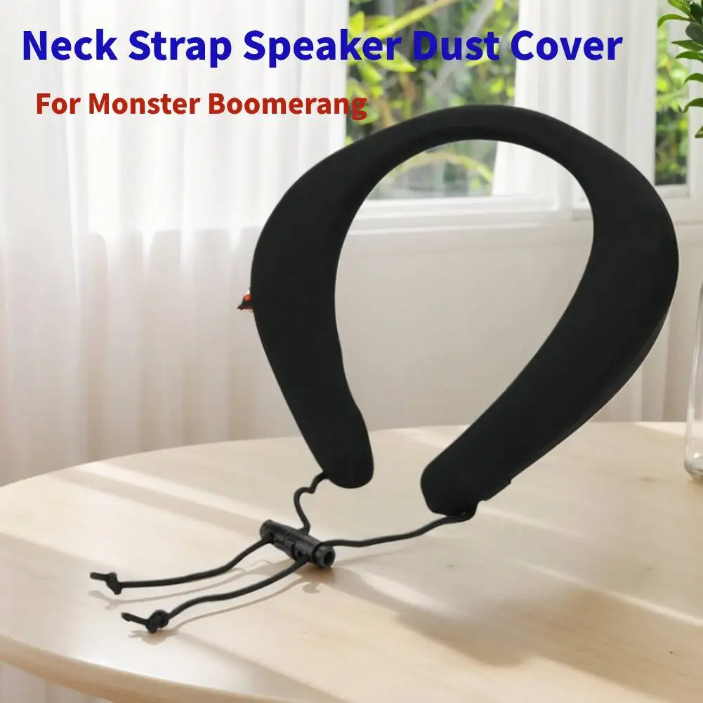 Protective Dust Cover with Sports Lanyard Strap for Monster Boomerang Neckband Speaker Dust Case for Exercise Sports Running