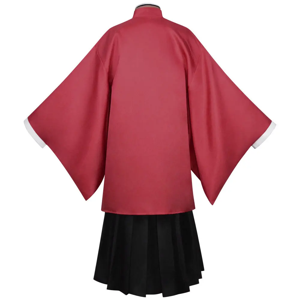 Disfraz de Anime Demon Slayer Tsugikuni Yoriichi, Kimono japonés, albornoz, capa, abrigo, peluca para hombre, disfraces de fiesta de Halloween