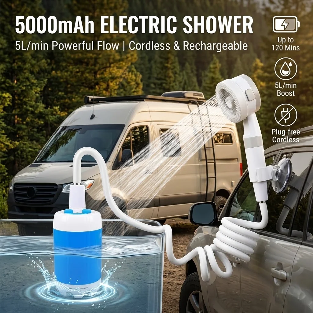 5000mah-portable-camping-shower-rechargeable-electric-camp-shower-pump-with-massage-head-for-outdoor-hiking-travel-pet-wash