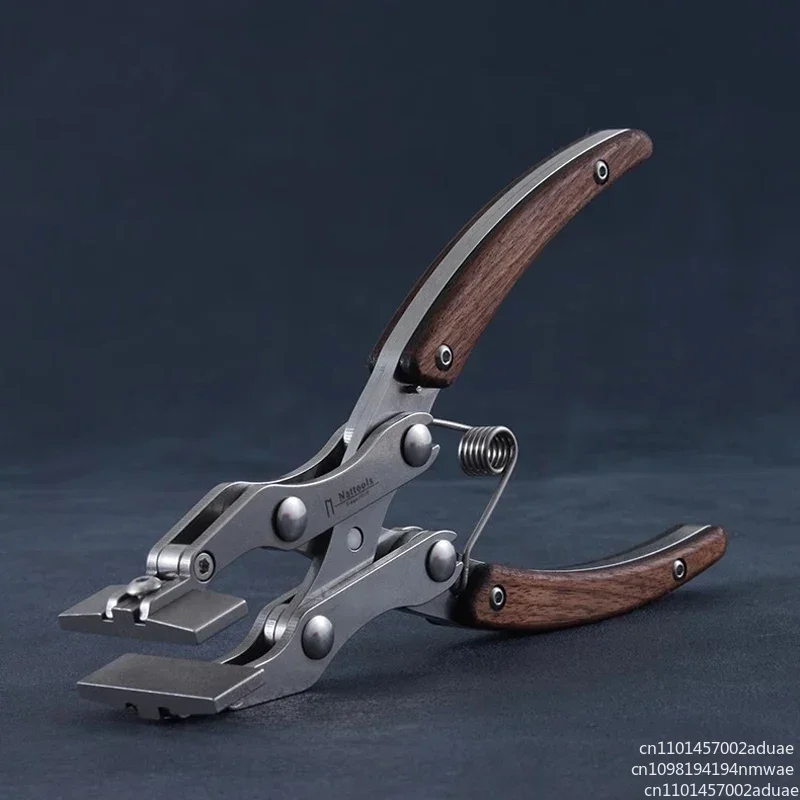 Handmade DIY Artisan Leather Craft Tools Leather Flat Pliers Stainless Steel Professional Double Pliers38mm