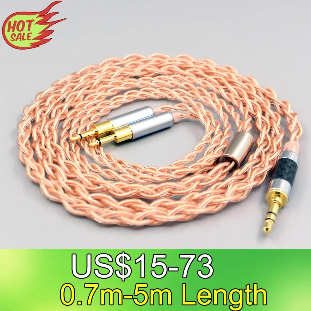 

4 Core 1.7mm Litz HiFi-OFC Earphone Braided Cable For Sennheiser HD700 Headset 2.5mm pin Headphone LN008096