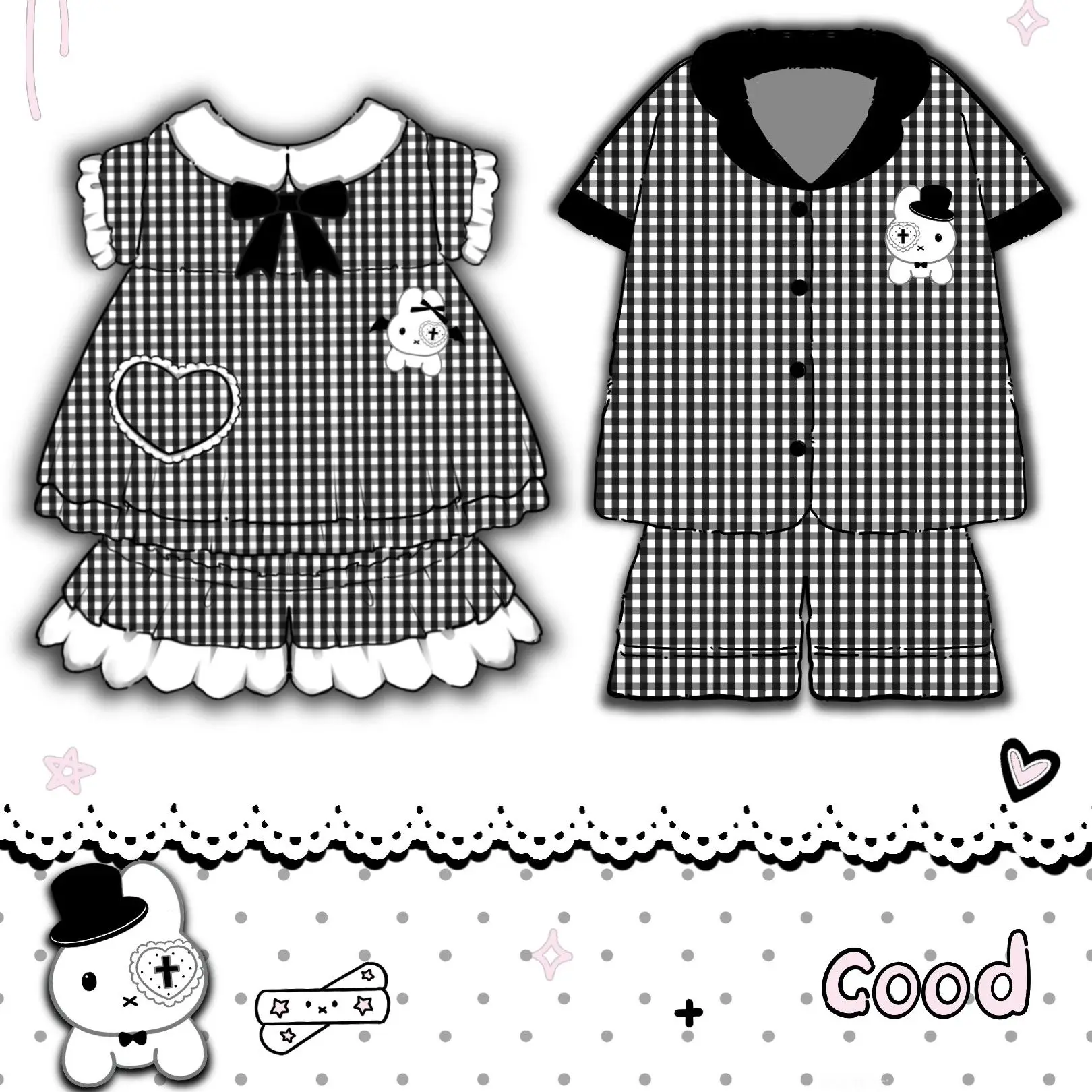 

Anime Miffy Couple Pajamas Summer Thin Cotton Short Sleeves Shorts Suit Cartoon Cute Lounge Clothes Good Looks Comfortable Sweet