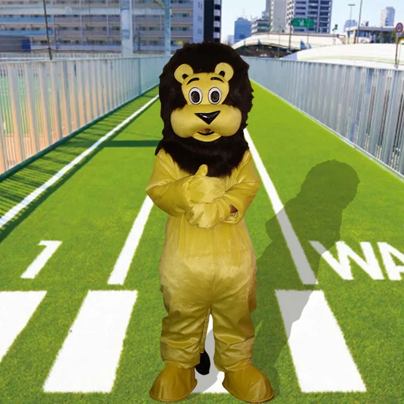 Christmas Lion Mascot Costume Cartoon Doll Walking Costume Costume Props For Halloween Christmas Party Masquerade Anime Shows