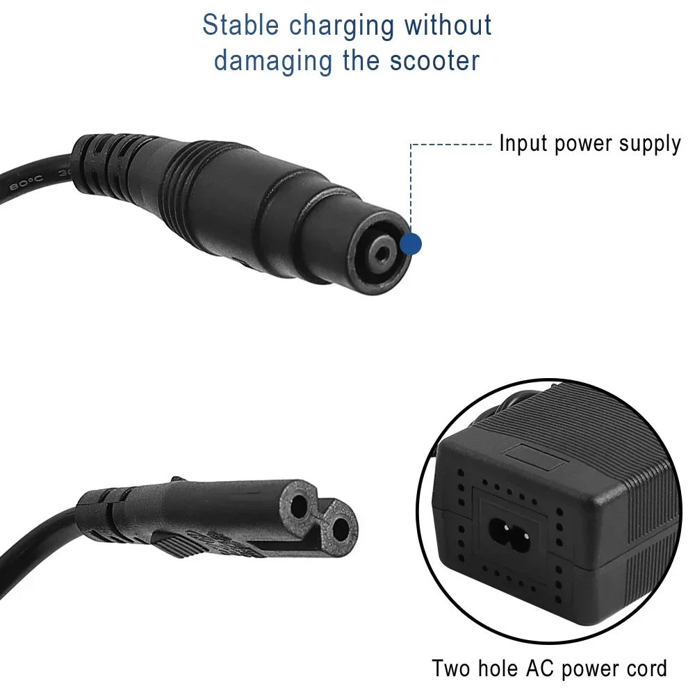 E-Scooter 54.6V 2A Fast Charger for Segway Ninebot G3 F3 GT3 ZT3 for Xiaomi 4 Pro Plus/4 Pro Max  Battery Power Adapter Parts