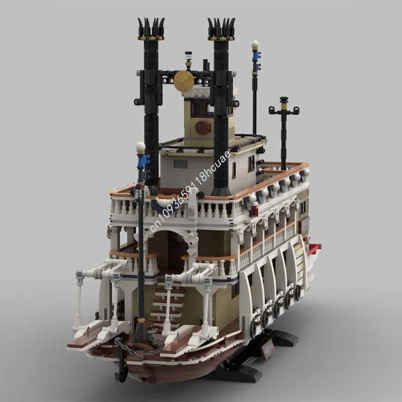 4774 個 MOC 蒸気船拡張モデルビルディングブロック建築子供クラフトおもちゃ誕生日 DIY 教育クリスマスギフト