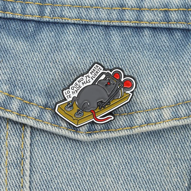 Cartoon-Tier-Metall-Emaille-Pin, niedliche Maus-Broschen, dekorative Anstecknadeln, Embleme, Modeschmuck-Accessoires