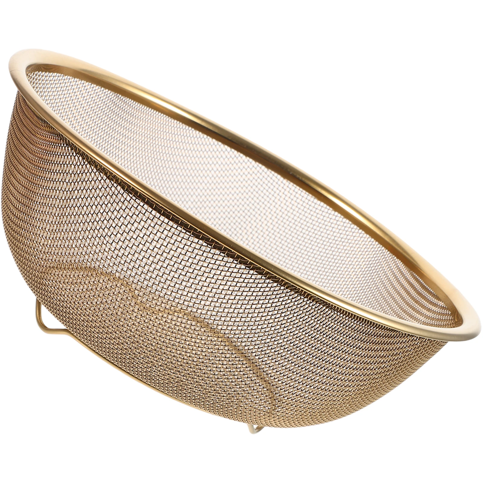

Drain Basket Small Mesh Strainer Colander Multi-functional Kitchen Fine Drying Rack Metal Stainless Steel
