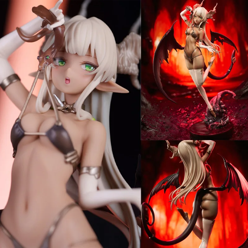 29cm Original Animester Little Devil MoeMoeKo Sexy Anime Girl Figure Hentai Little Demon Lilith Action Figure Adult Model Toys