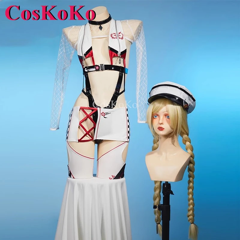 

CosKoKo Owari Косплей Игра Azur Lane Костюм Модный Милый Гоночный Костюм Полный Комплект Женская Вечеринка на Хэллоуин Ролевая Игра Одежда S-XL