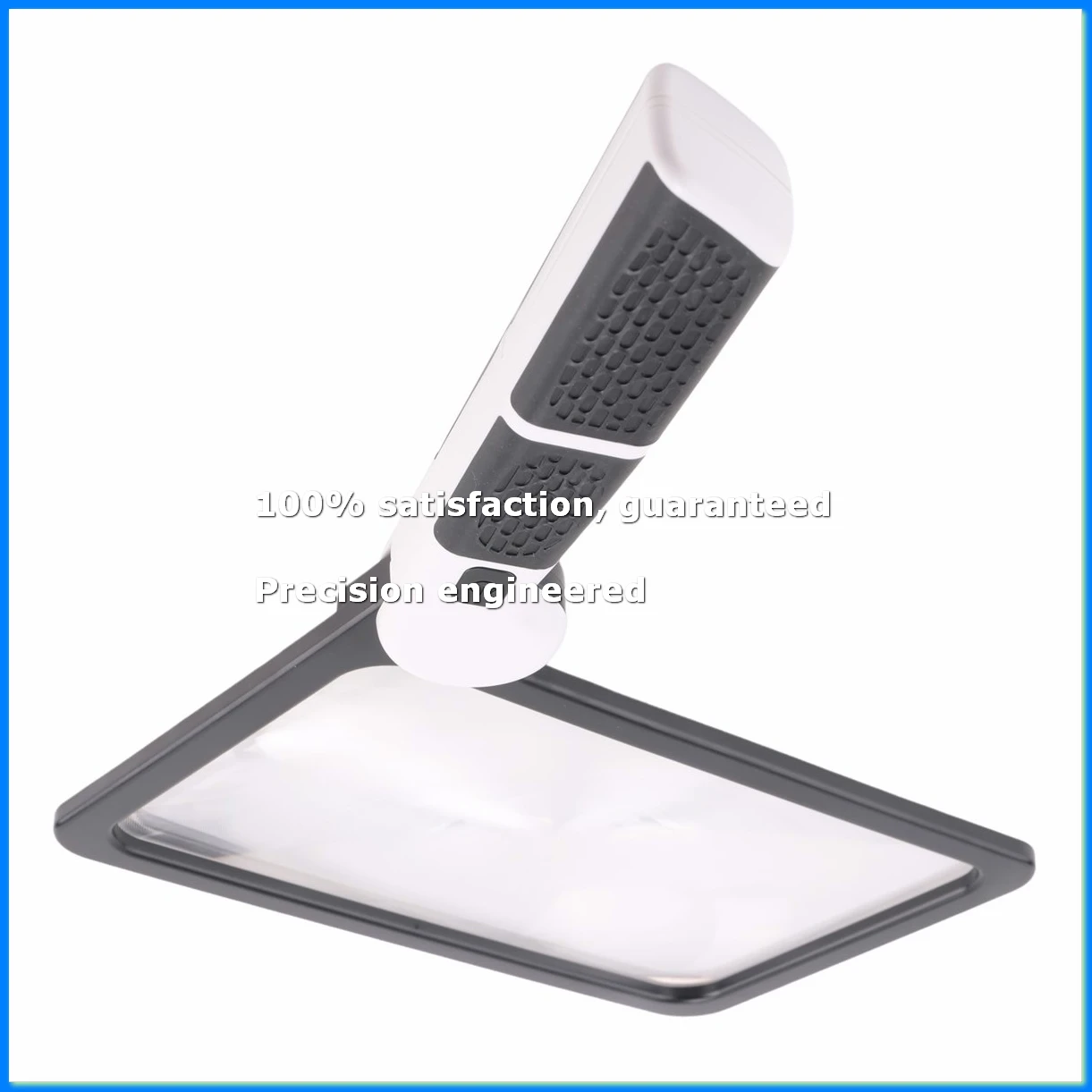 Full-Page 5X Magnifying Glass for Reading, Folding Lighted Magnifier with 48 LED Lights, Rectangular Handhold Magnifier-AD23