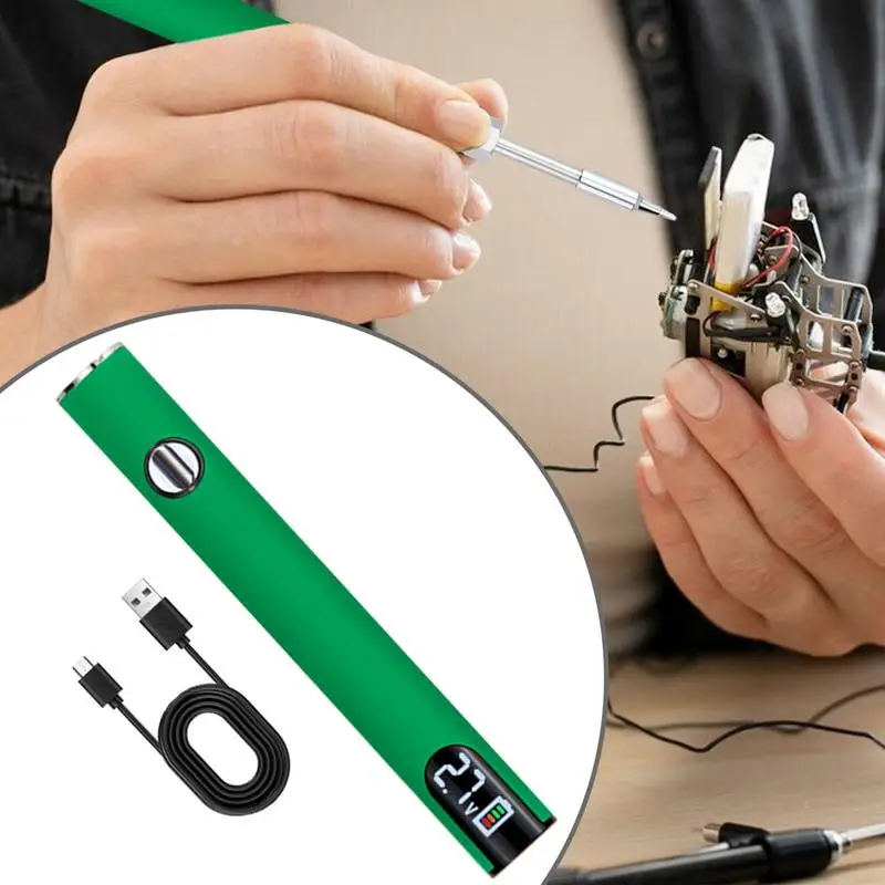 Portable Soldering Pencil 650mAh Electronics Soldering Kit LED Display Rechargeable Wire Soldering Pen for Home Appliance Repair