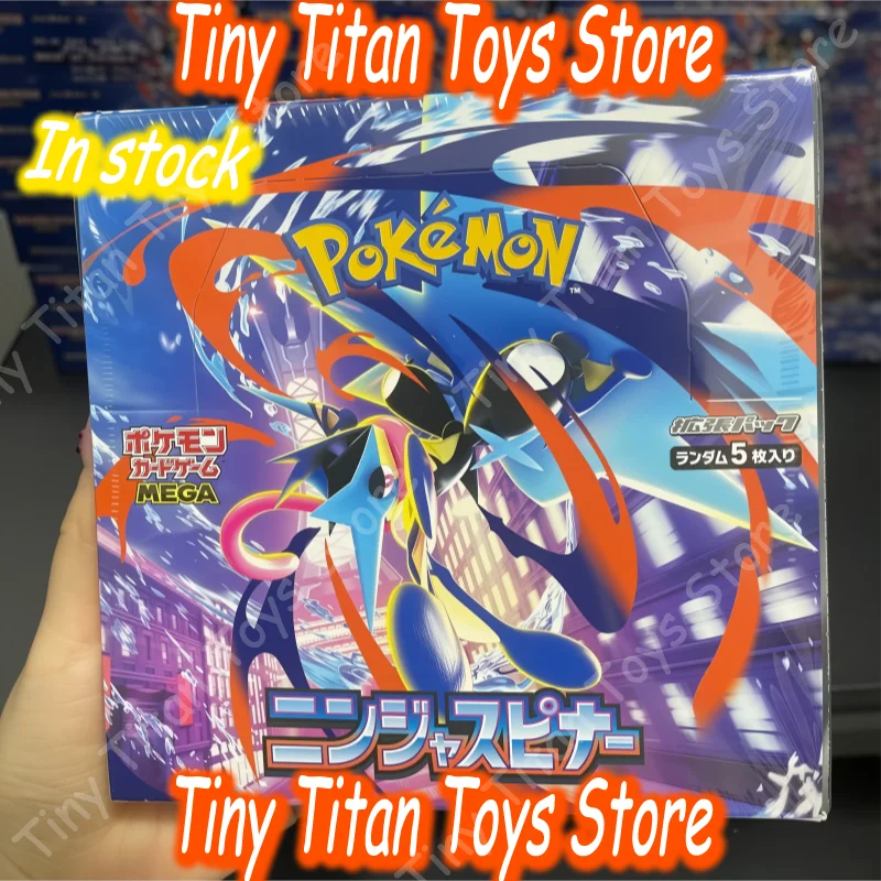 

New Pkm Mega Ptcg Kit M2 M4 Booster Pack Original Box Mega Koga Ninja Ex Cards Trading Cartoon Japanese Card Holder Fans Gift