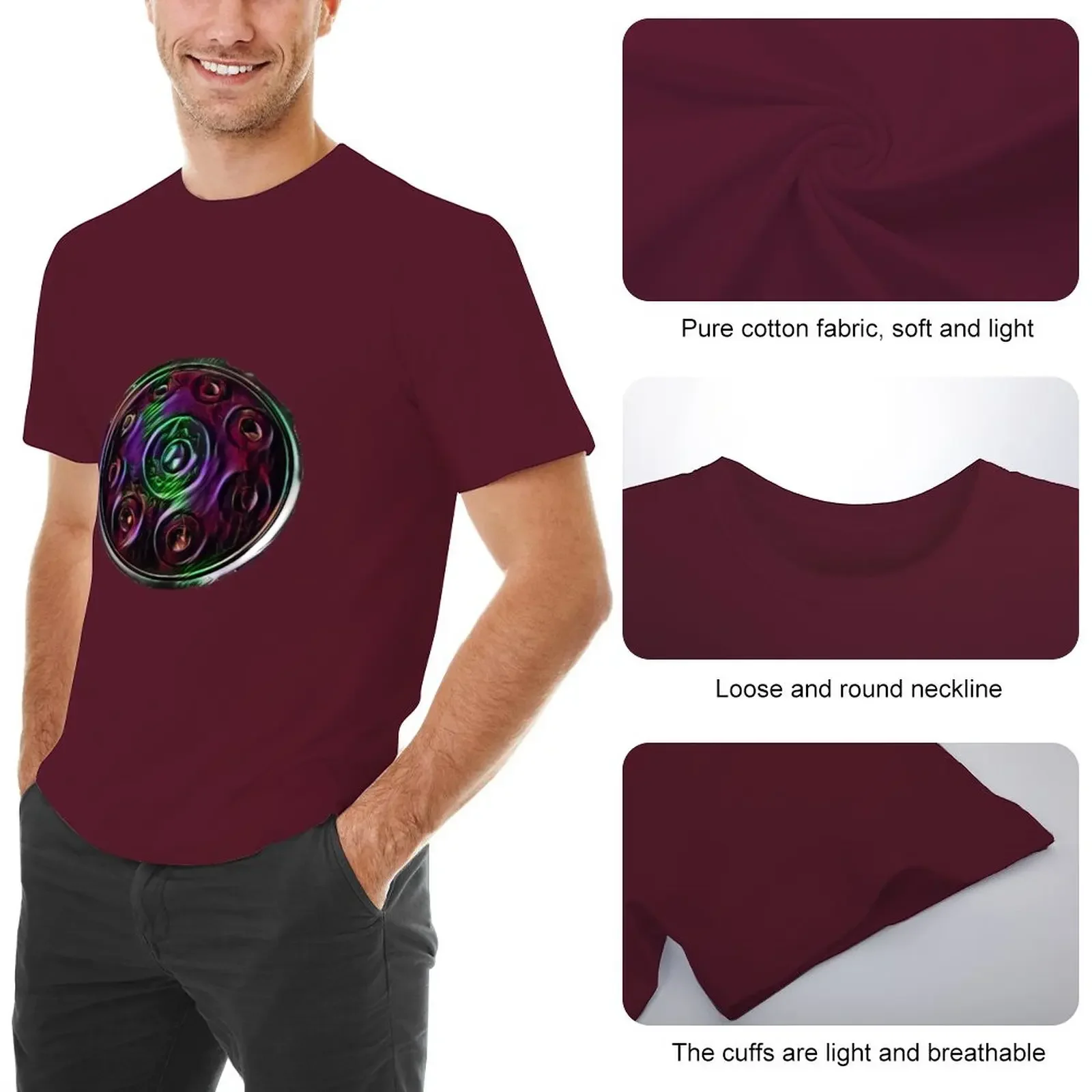 Magic handpan T-Shirt boys t shirts oversized t shirt T-shirts for men cotton