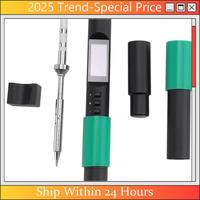 A61Z Deals 1Set PTS200 V2 PD 100W Electric Solder Iron Portable Fast Heating Tin Open Source Black Support PD3.0 Firmware Upgrad