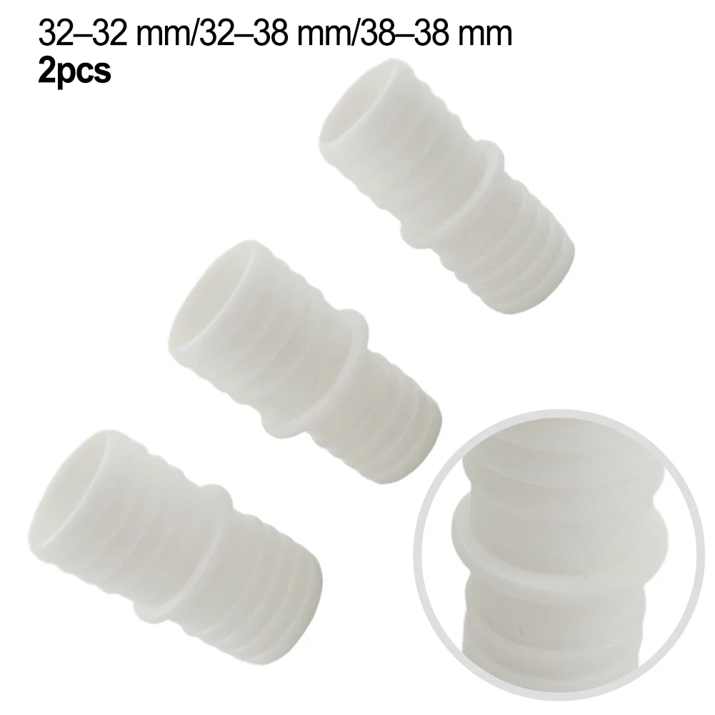 Connecteurs de tuyau de piscine 32mm 38mm, adaptateur de tuyau de piscine pour pompe à vide et système d'irrigation de jardin, 2 pièces