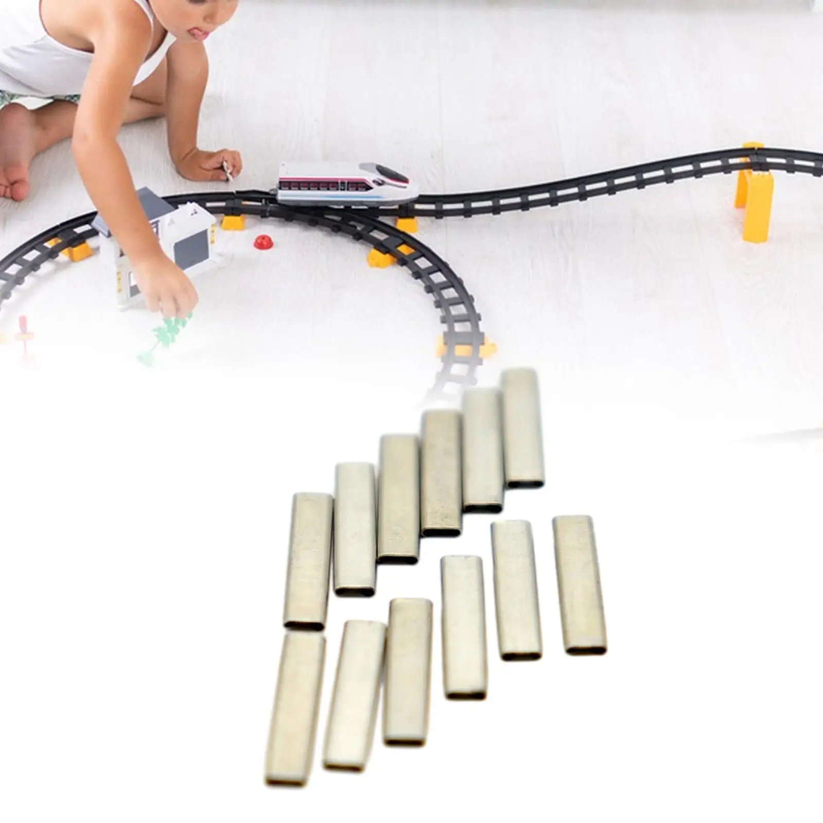 12 sztuk Modelarskie Złącza Szyn HO Skala Ulepszone Akcesoria DIY Części Kolejowe Złącze Szyn do Kolejówki 1:87 Modelarstwo Budowa Układu