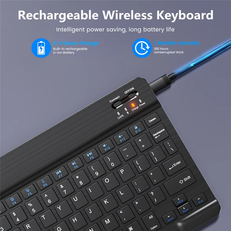 

ATP-Mini Беспроводная Bluetooth-клавиатура и мышь для телефона, планшета, ноутбука, Android, испанского языка