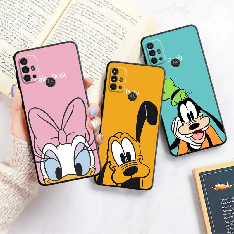 Disney Mickey Mouse Case for Motorola Moto G50 G200 G71 G30 G51 G82 G31 G22 G52 G60S G9Power 5G G8 Power Lite TPU Cover