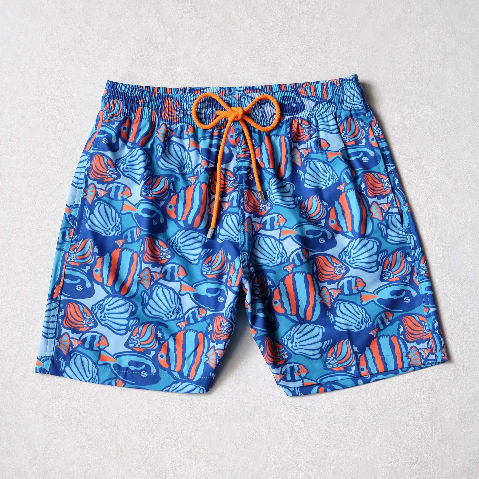 High Quality Men's Luxury Beach Shorts, Swimwear Suitable for Water, Stretchy, with Inner Mesh, Quick-Drying Turtles Surfing Swim Trunks Crankshaft