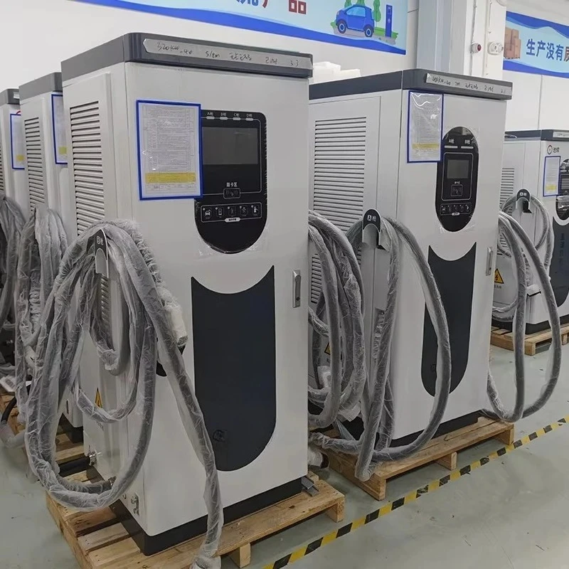 Portable 60kw 120kw 160kw 240kw 400kw  DC EV Charger with Cart and Solar Input, 380V/480V Compatible, IP67 Waterproof