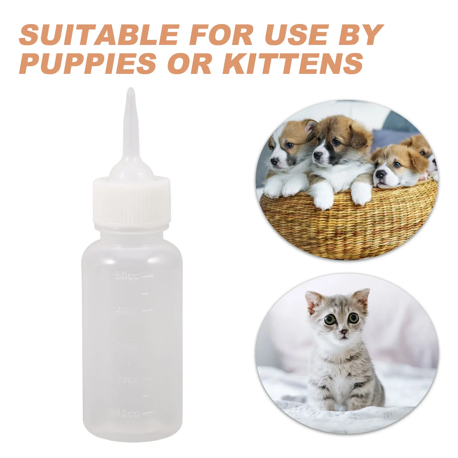 

3 Pcs Rearing Bottles Milk Feeder Feeders Cat Nursing Animal Feeding Kitten for Pet