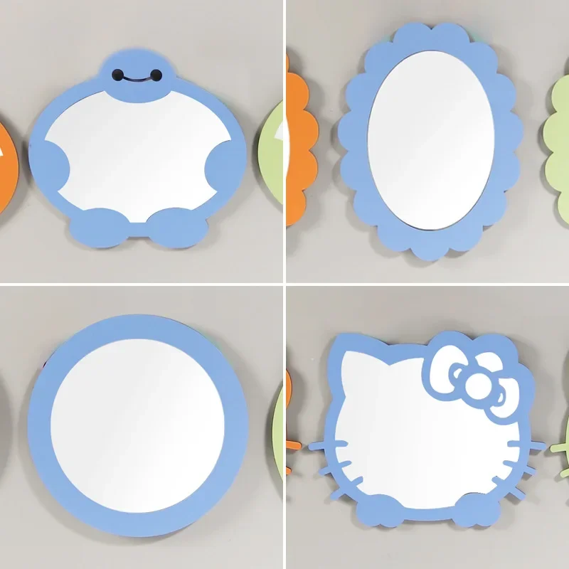 

Креативное мультяшное настенное зеркало для ванной комнаты, красочное детское настенное зеркало для детского сада, декоративное