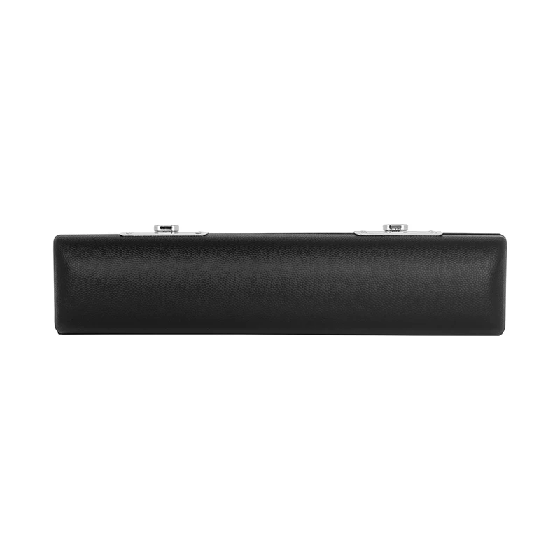 1 PCS 16-Hole Piccolo Storage Leather Box Black Leather To Prevent Bumping Piccolo Box Pipe Instrument Bag